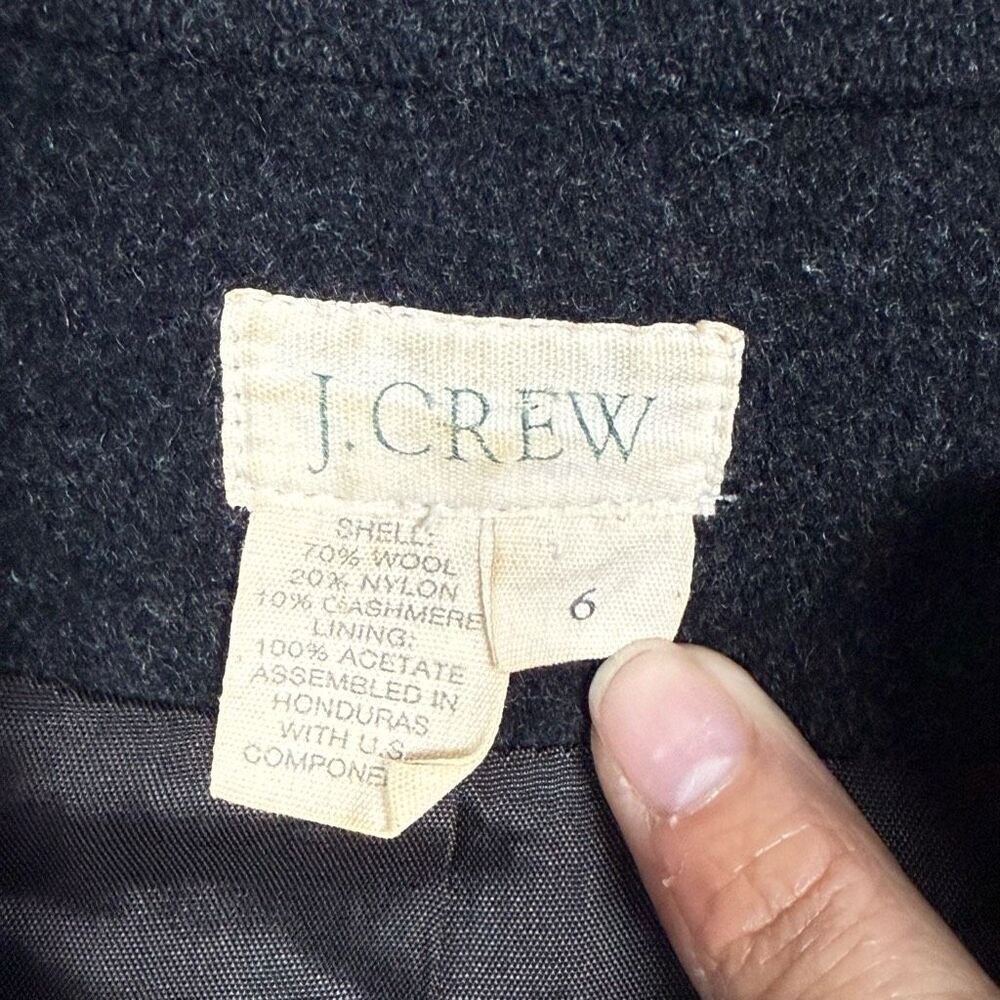 J. Crew Wool Cashmere One Button Jacket Blazer Womens‎ 6 Lined Gray Cottagecore - Picture 3 of 10